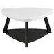 Raine White Triangular Marble Top Coffee Table