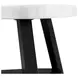 Raine White Triangular Marble Top Coffee Table