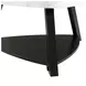 Raine White Triangular Marble Top Coffee Table