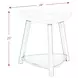 Raine White Triangular End Table