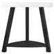 Raine White Triangular End Table