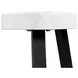Raine White Triangular End Table