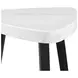 Raine White Triangular End Table