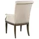 Savona Versaille Painted Upholstered Camille Arm Chair with Nailhead Trim Set of 2