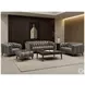 Trix Ash Leather Upholstered Lounge Chair