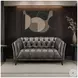 Trix Ash Leather 64" Loveseat