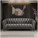 Trix Ash Leather Living Room Set