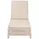 Tropez Beige Performance Fabric Outdoor Chaise Lounge