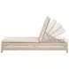 Tropez Beige Performance Fabric Outdoor Chaise Lounge