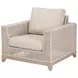 Tropez Beige Performance Fabric Outdoor Sofa Chair