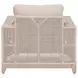 Tropez Beige Performance Fabric Outdoor Sofa Chair