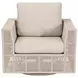 Tropez Beige Performance Fabric Outdoor Swivel Rocker Sofa Chair