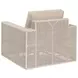 Tropez Beige Performance Fabric Outdoor Swivel Rocker Sofa Chair