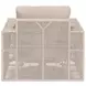 Tropez Beige Performance Fabric Outdoor Swivel Rocker Sofa Chair