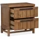 Conway Honey Wheat 2 Drawer Nightstand with USB Charging