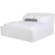 Tara Shaw Cream Performance Linen King Upholstered Saint Germain Sleigh Bed