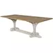Tara Shaw Tuscan Oak and Aged White 96" Rectangular Lucca I Dining Table