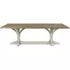 Tara Shaw Tuscan Oak and Aged White 96" Rectangular Lucca I Dining Table