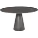 Tara Shaw Smokey Gray 54" Round Pontchartrain Dining Table