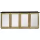 Tara Shaw Black and Gold 4 Door Le Marais Credenza