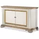 Tara Shaw Italian Painted and Gold 2 Door Vincent Credenza