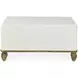 Tara Shaw Lacquered White and Gold Rectangular Loire Cocktail Table