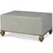 Tara Shaw Lacquered Gray and Gold Rectangular Loire Cocktail Table