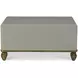Tara Shaw Lacquered Gray and Gold Rectangular Loire Cocktail Table