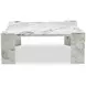 Tara Shaw Cream and Gray Square Sainte Chapelle Cocktail Table