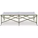 Tara Shaw Cream and Gold Rectangular Sainte Croix Cocktail Table
