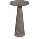 Tara Shaw Gray Round Petite Pontchartrain Accent Table