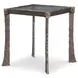 Tara Shaw Aged Bronze Square Voltaire Lamp Table
