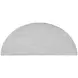 Tara Shaw Swedish Rubbed White D Shape Petite Lutetia Console Table