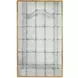 Tara Shaw Brass Rectangular Florence Floor Mirror