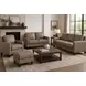 Arden Taupe Leather Living Room Set
