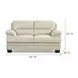 Calizor Vanilla Leather 66" Loveseat