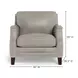 Camden Stone Leather Upholstered Accent Chair with Nailhead Trim