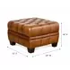 Haworth Saddle Leather Upholstered Rectangular Ottoman