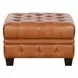 Haworth Saddle Leather Living Room Set with Nailhead Trim
