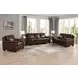 Ironvale Chestnut Leather Living Room Set