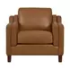 Isla Cognac Leather Upholstered Accent Chair