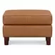 Isla Cognac Leather Upholstered Rectangular Ottoman