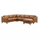 Isla Cognac Leather Modular Sectional