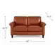 Lachlan Nutmeg Leather 60" Loveseat