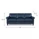 Lachlan Navy Leather 84" Sofa