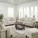 Lachlan Vanilla Leather Living Room Set