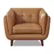 Sorella Cinnamon Leather Upholstered Accent Chair