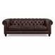 Waverly Caramel Leather 91" Sofa with Nailhead Trim