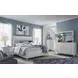 Whisperbay Sea Pearl and Driftwood California King Upholstered Panel Bed