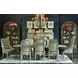 Arch Salvage Mills Beige Upholstered Dining Side Chair Set of 2